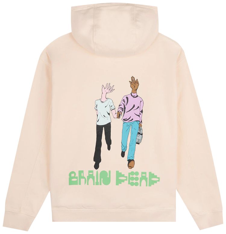 Brain Dead Handheld Hoodie Cream