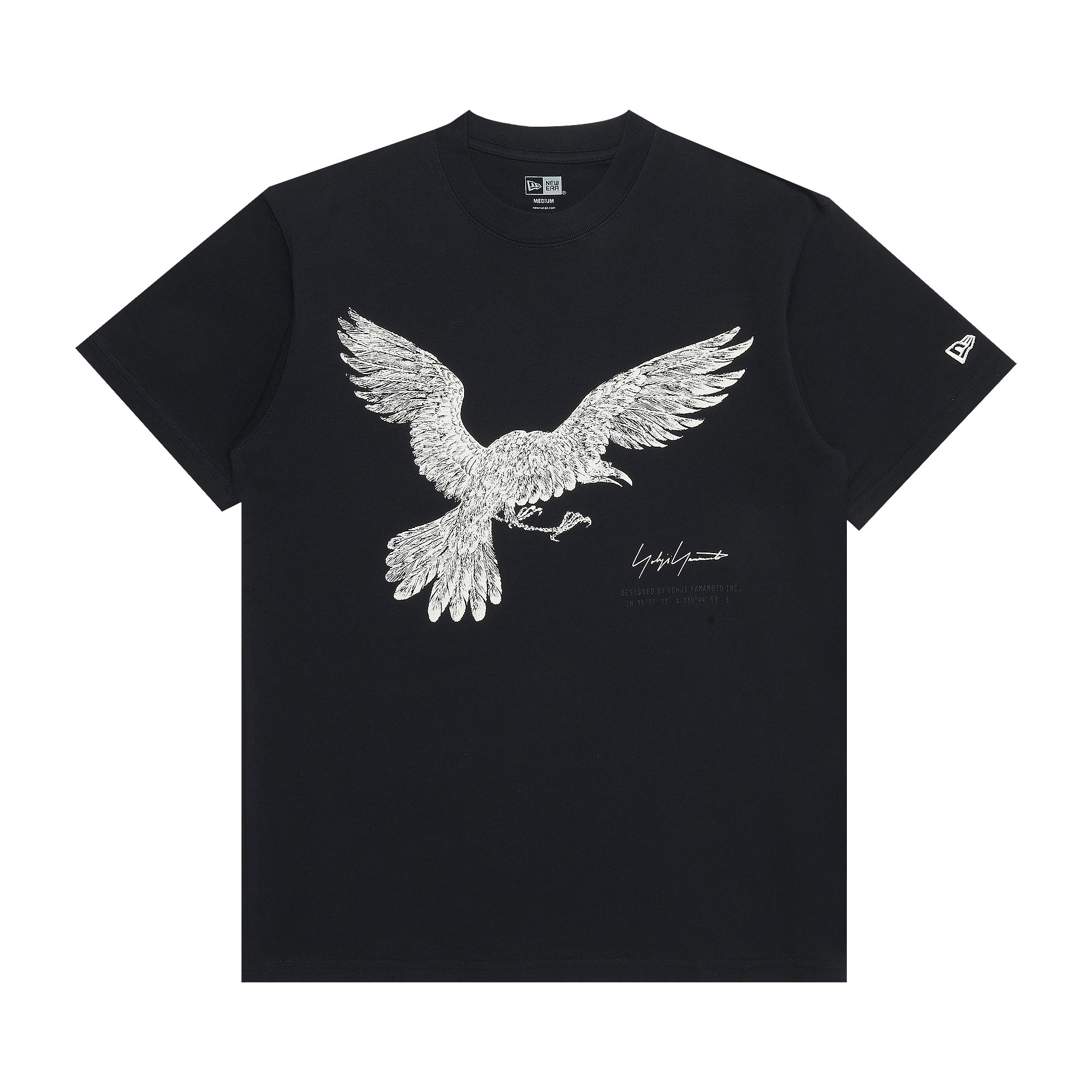 Yohji Yamamoto Pour Homme x New Era Printed T-Shirt 'Black' | GOAT