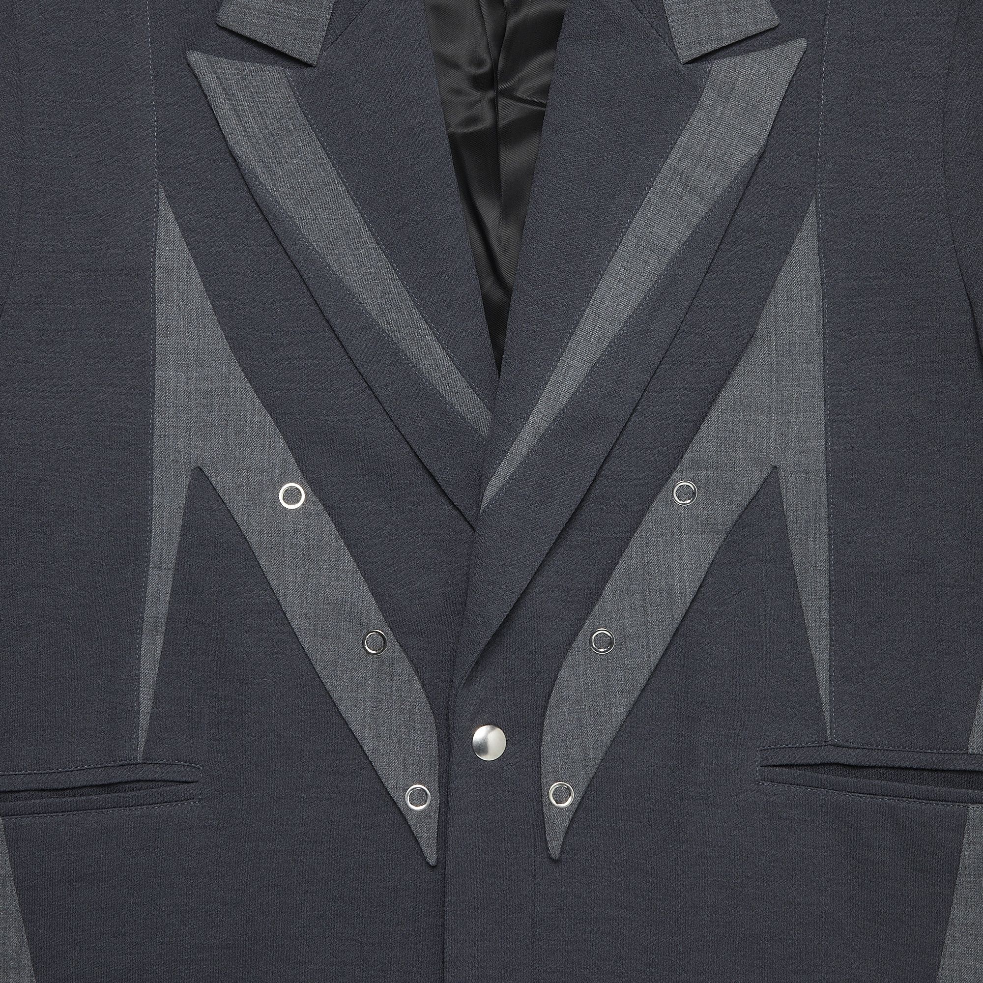 Buy Kiko Kostadinov Balla Tailored Jacket 'Charcoal Grey/Vessel