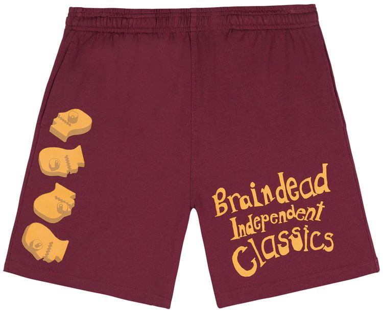 Brain Dead Indie Classics Short Burgundy