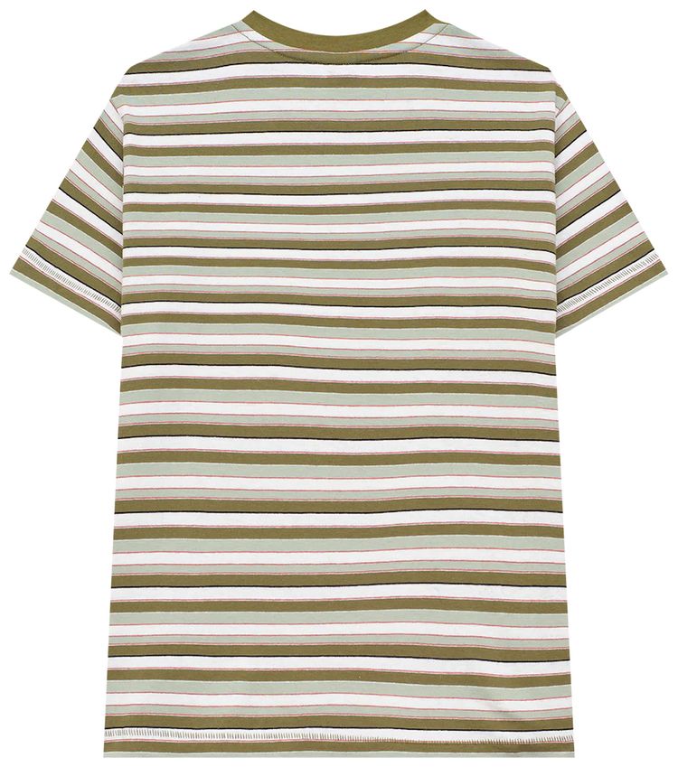 Brain Dead Striped Baby Tee Green