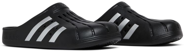Adidas Adilette Clog Black Silver
