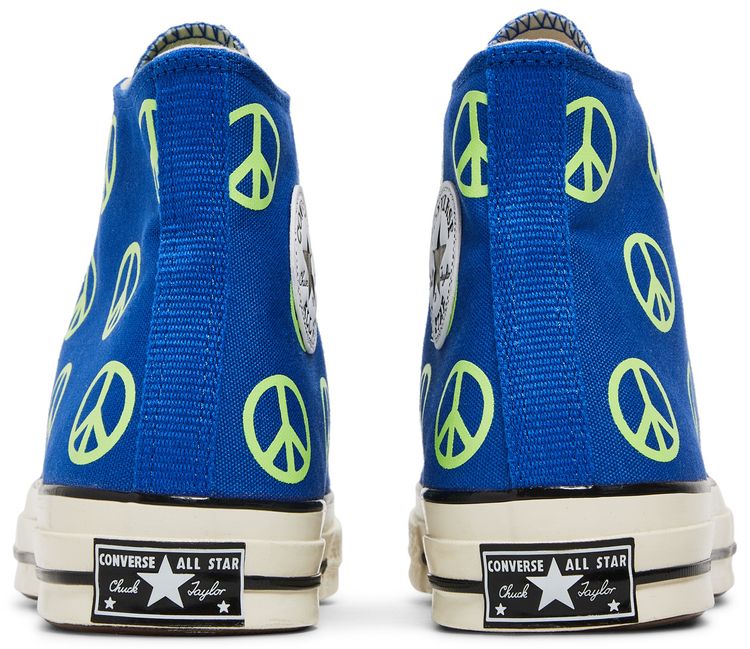 Converse Chuck 70 High Unleash Peace   Royal Ghost Green