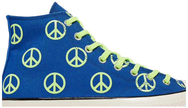 Converse Chuck 70 High Unleash Peace   Royal Ghost Green