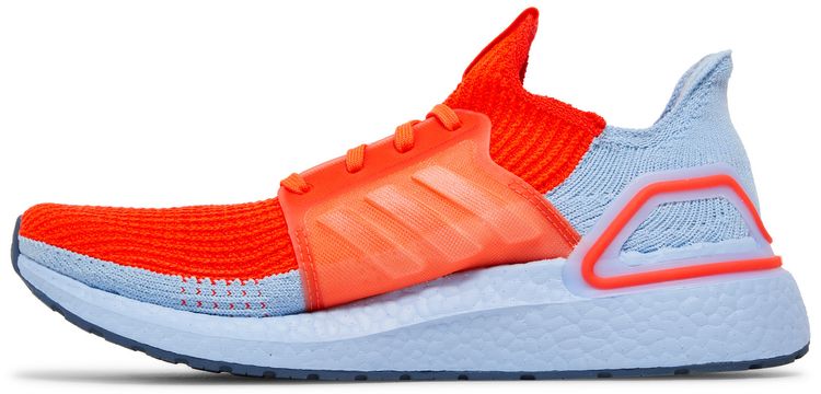 Adidas UltraBoost 19 Solar Red Glow Blue