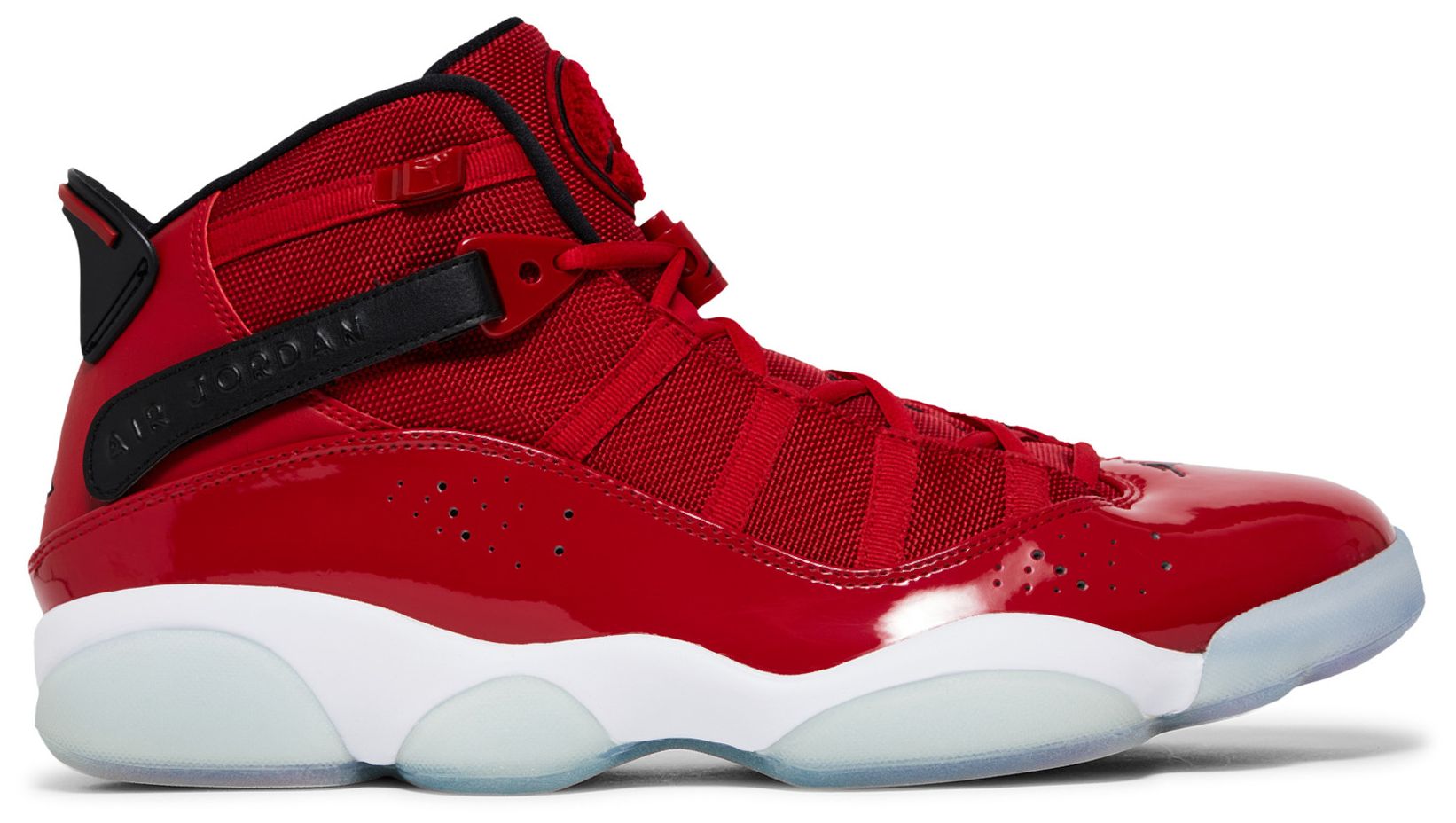 jordan 6 rings black gym red