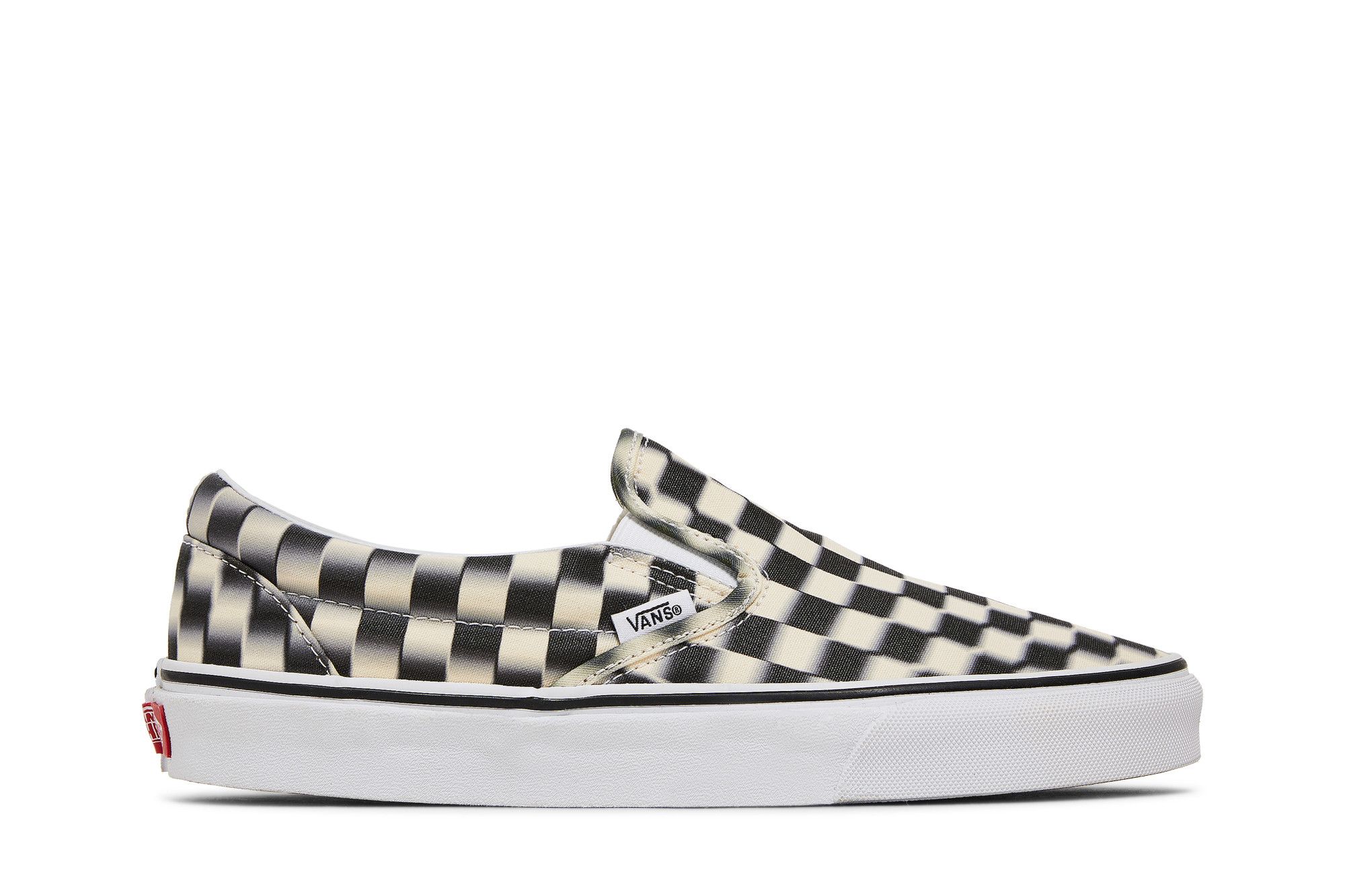 Checkered blurred top vans