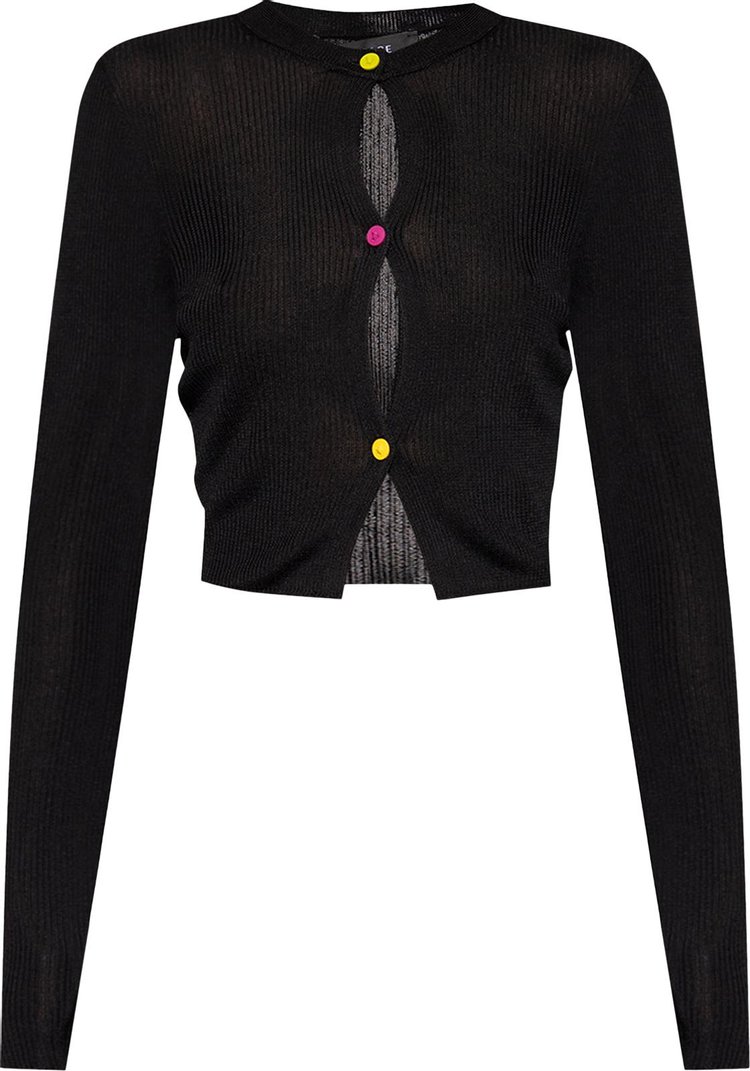 Versace Rib Serie Knit Sweater 'Black'