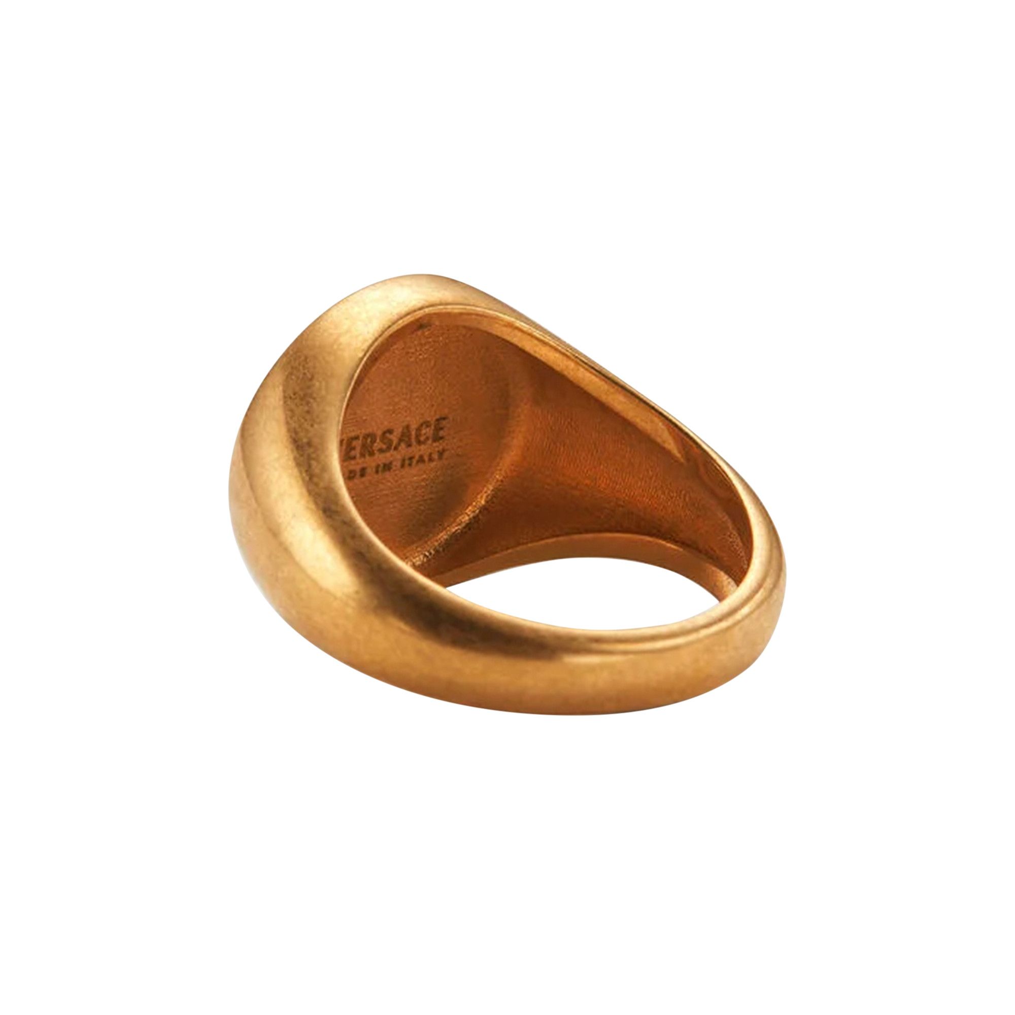 Buy Versace Medusa Enamel Signet Ring 'Gold' - DG5G550 DJMS K41T