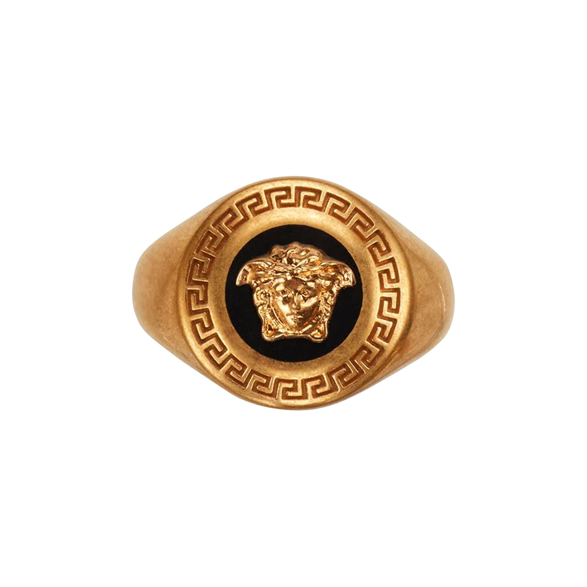 Buy Versace Medusa Enamel Signet Ring 'Gold' - DG5G550 DJMS K41T