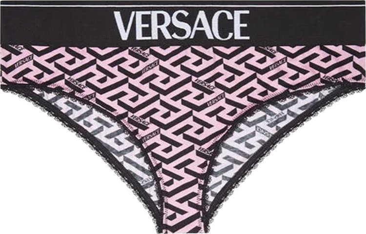 Versace La Greca Print Bottoms 'Pink'