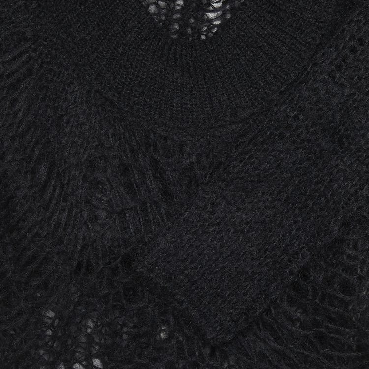 Rick Owens Spider Banana Knit Sweater Black