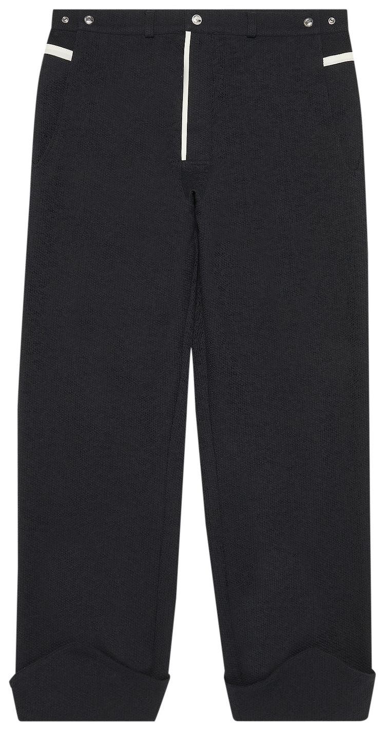 Kiko Kostadinov Haidu Hem Trouser Black SandPale Yellow