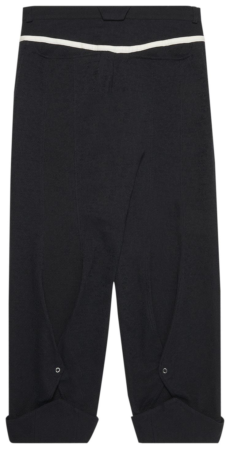 Kiko Kostadinov Haidu Hem Trouser Black SandPale Yellow