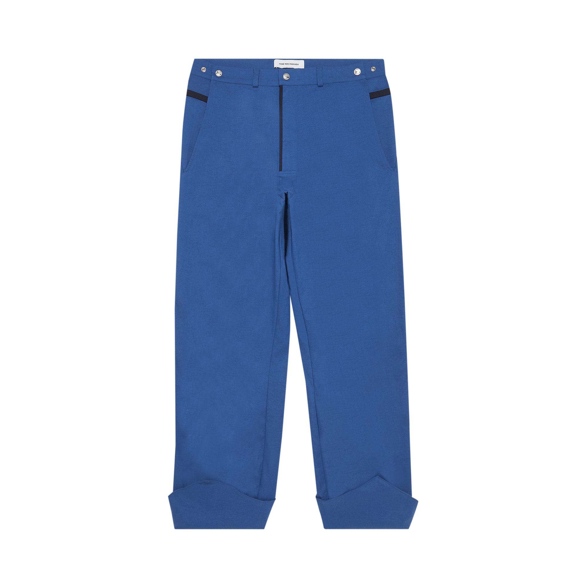 Buy Kiko Kostadinov Haidu Hem Trouser 'Cobalt/Orion Blue