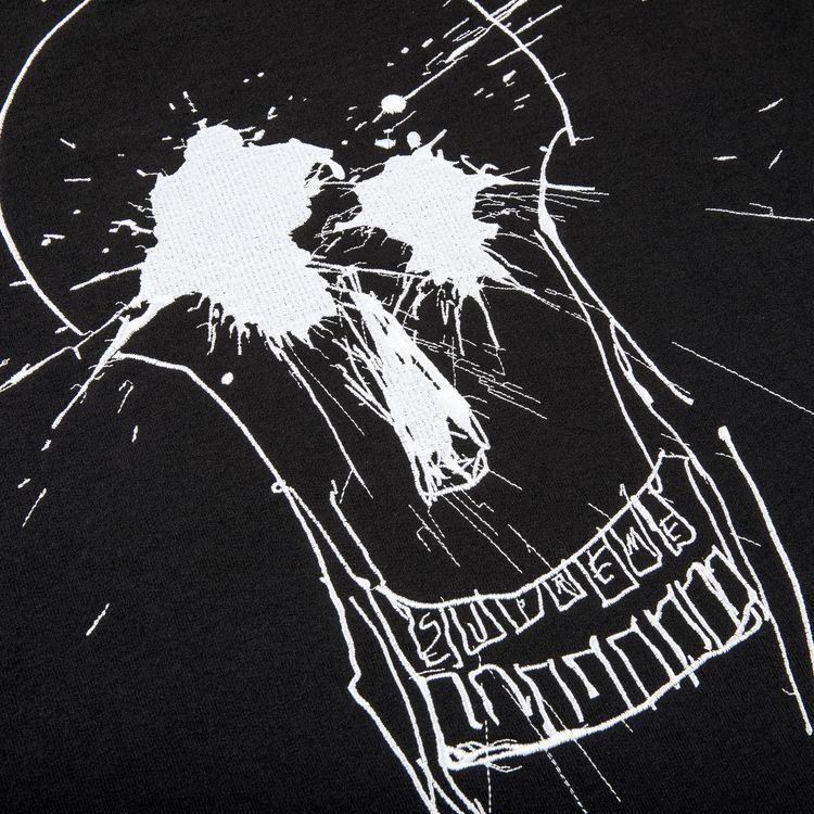 Supreme Ralph Steadman Skull Hooded Sweatshirt Black