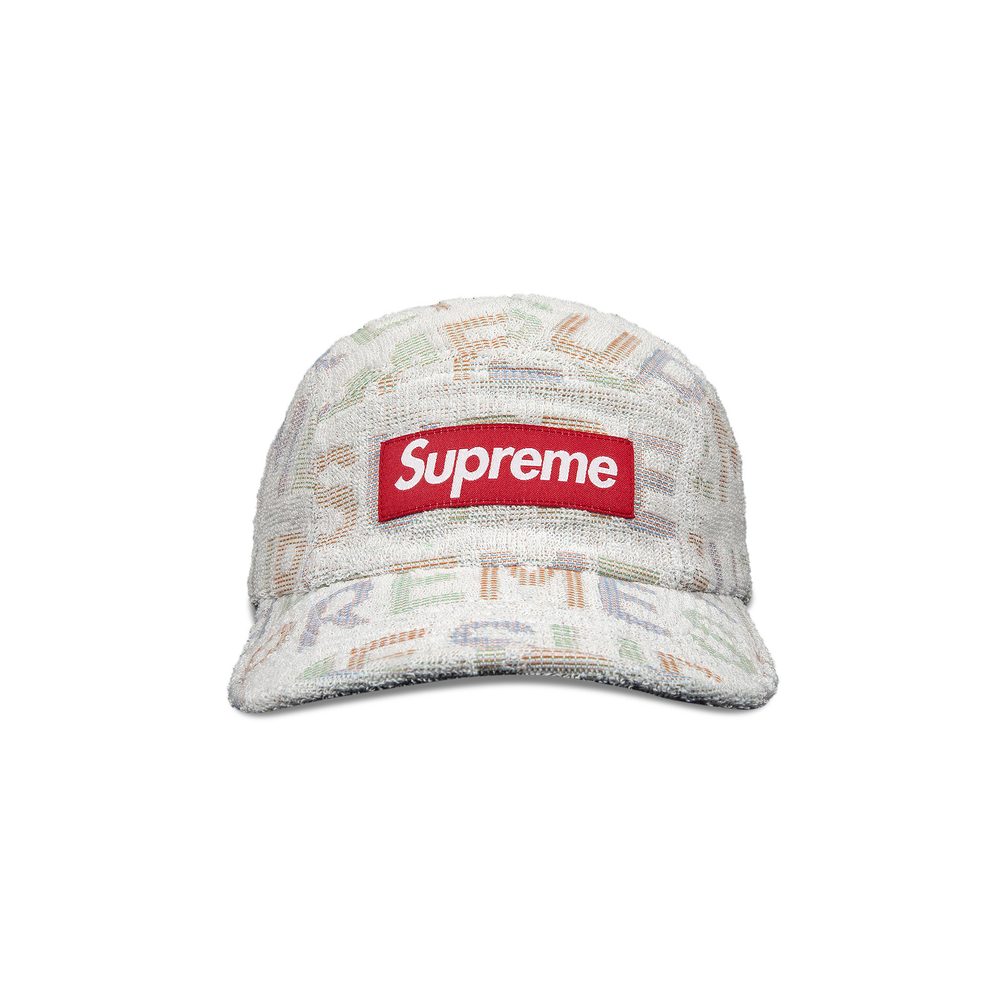 supreme ss17 h90 text stripe terry cap-