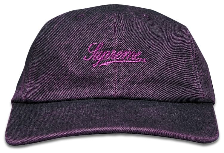 supreme washed twill 6 panel