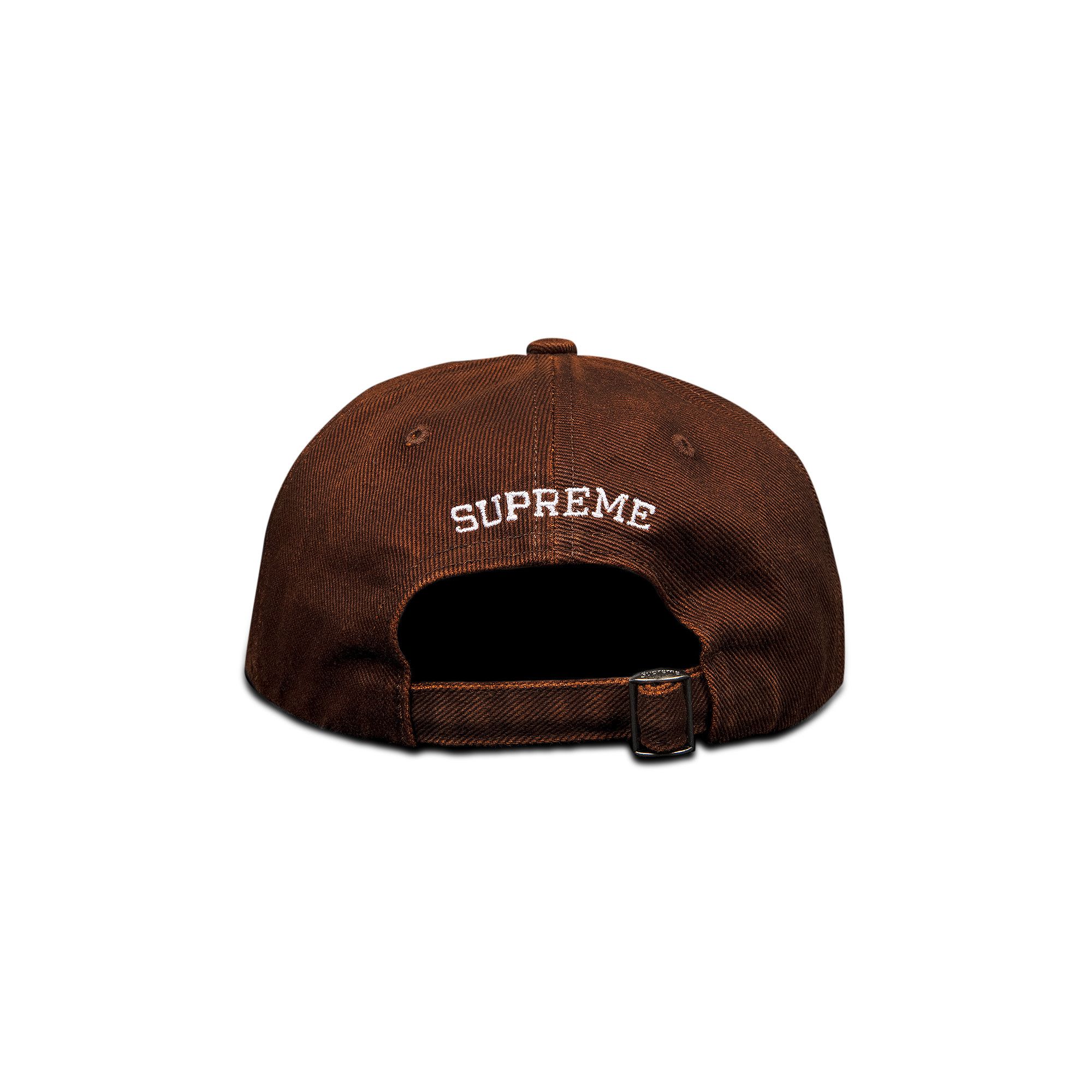 Buy Supreme Washed Twill 6-Panel 'Brown' - SS22H117 BROWN | GOAT