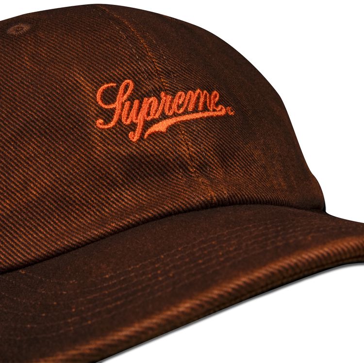 Supreme Washed Twill 6 Panel Brown