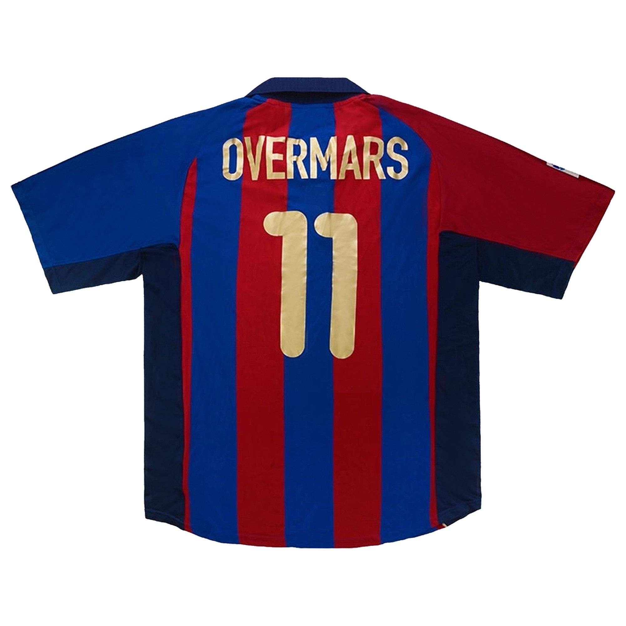 Buy Nike 2001-2002 Barcelona Match Issue Overmars #11 Home