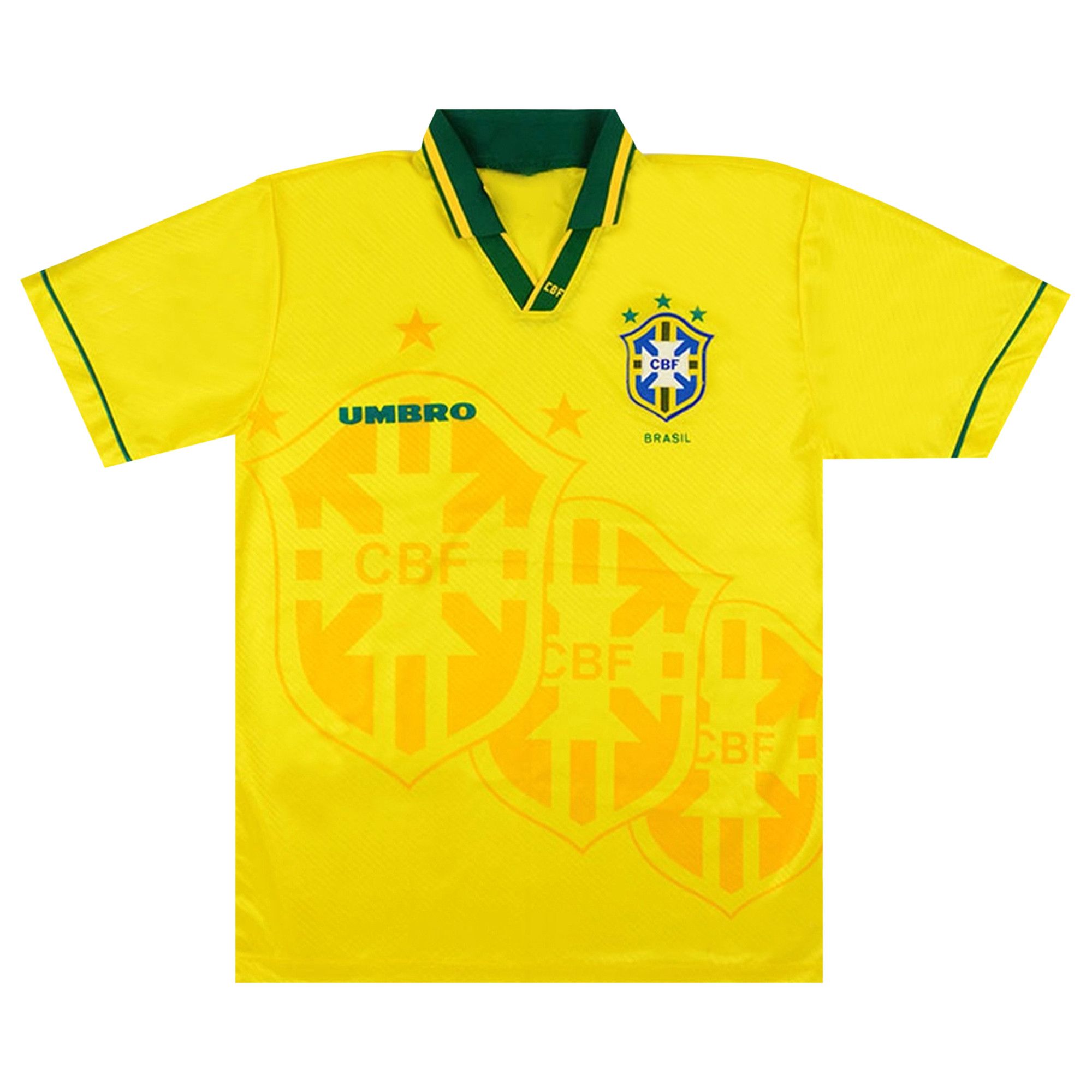 Buy Umbro 1994 Brazil Player Issue Home Jersey Yellow 0356