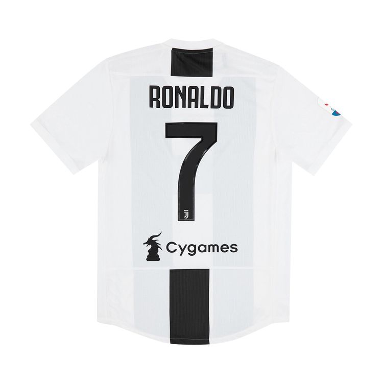 adidas 2018 2019 Juventus Player Issue Domestic Ronaldo 7 Home Jersey White