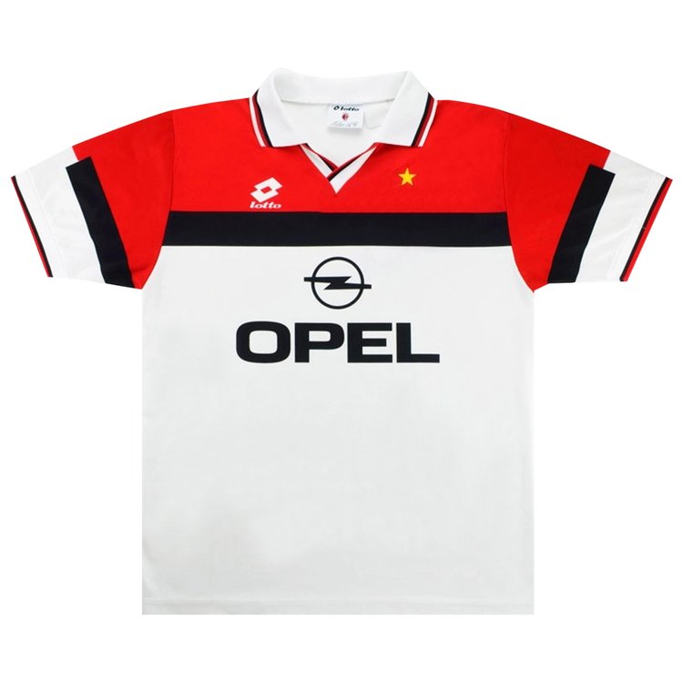 Lotto 1994-1995 AC Milan Player Issue Away Jersey 'White/Red'