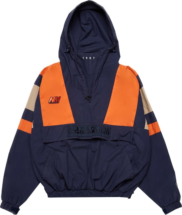 Martine Rose × Napapijri Oversized A-Huez Anorak Jacket 'Navy/Orange'