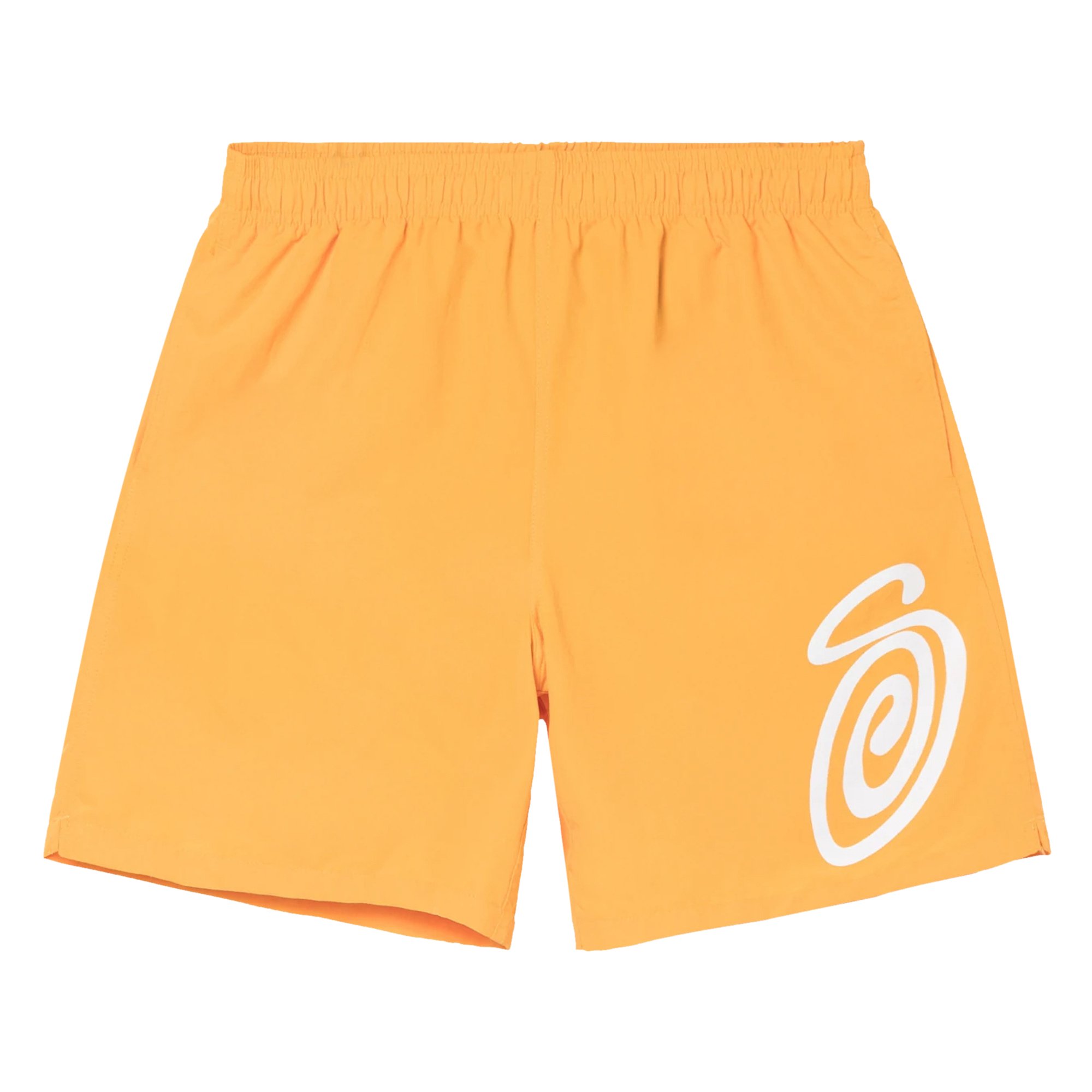 Buy Stussy Curly S Water Short 'Tangerine' - 113147 TANG | GOAT