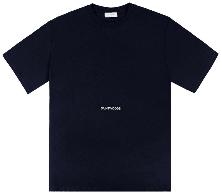 Saintwoods Alba Washed T Shirt Washed Royal