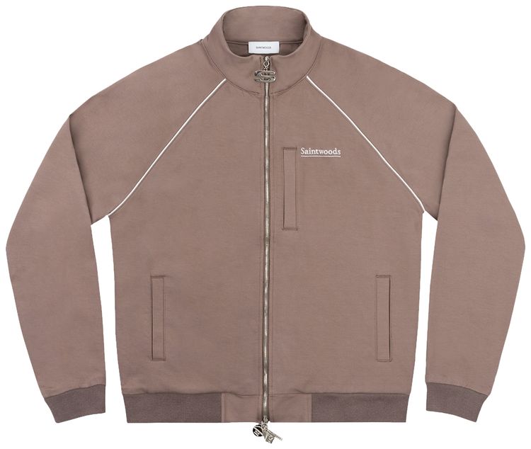 Saintwoods Tracksuit Top Dusty Taupe