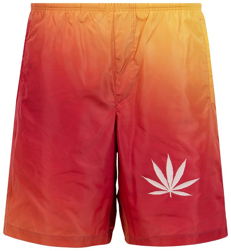 Palm Angels x The Webster Degrade Swimshorts RedYellowOrange