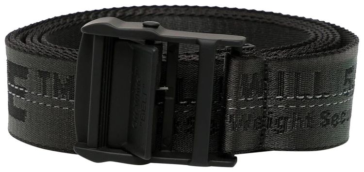 Off White Classical Industrial Belt Black