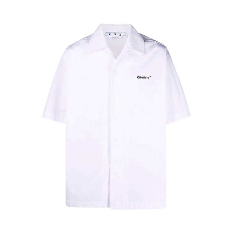 Off White Caravag Arrow Holiday Shirt White