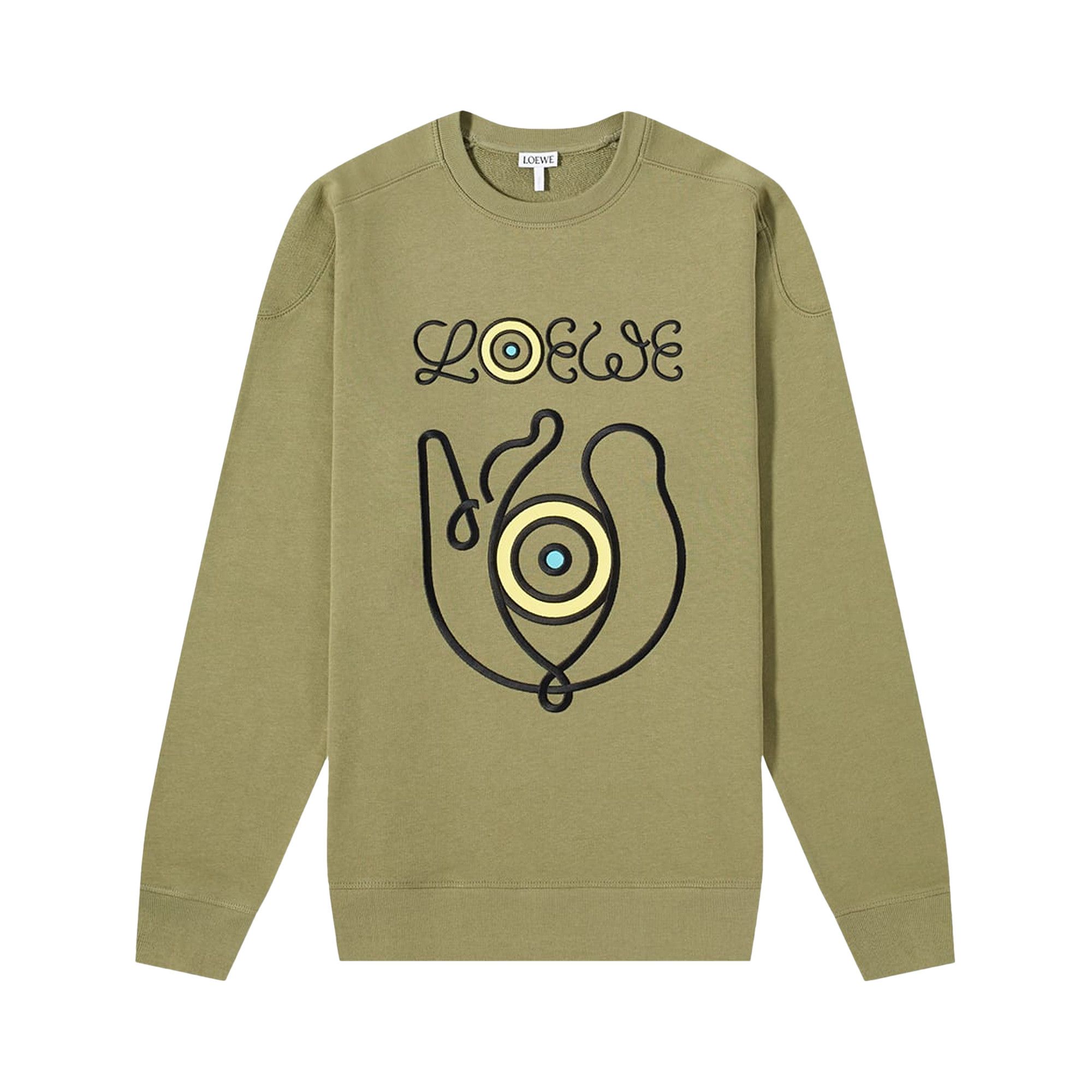 Buy Loewe Eln Embroiderey Sweatshirt Green Park H664Y24J03