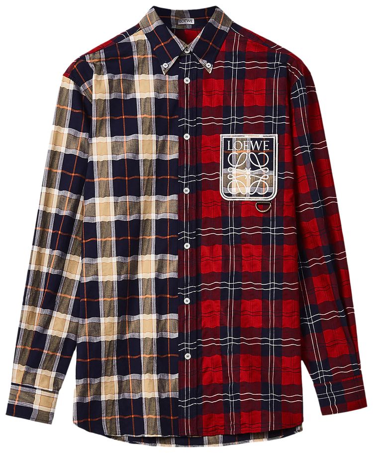 Loewe Patchwork Check Shirt Multicolor