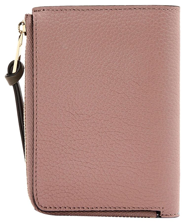 Loewe Slim Zip Bifold Dark BlushDark Rust