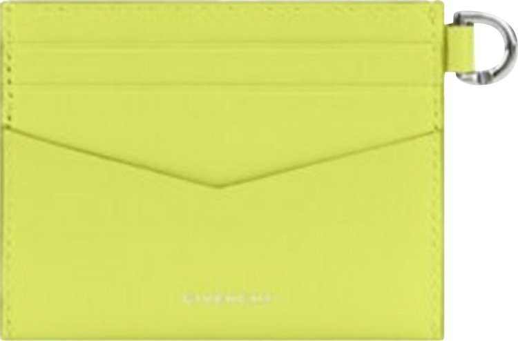 Givenchy 4G Box Card Case Fluo Yellow