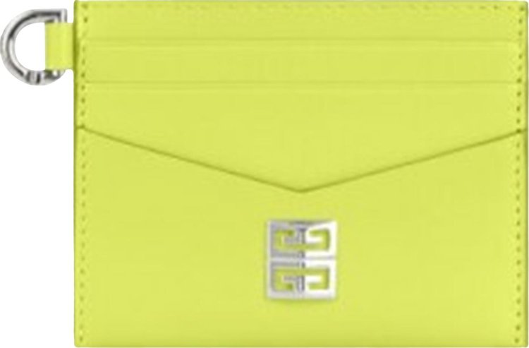 Givenchy 4G Box Card Case Fluo Yellow