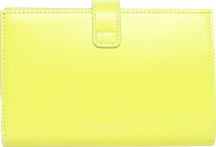 Givenchy 4G Medium Bifold Wallet Fluo Yellow