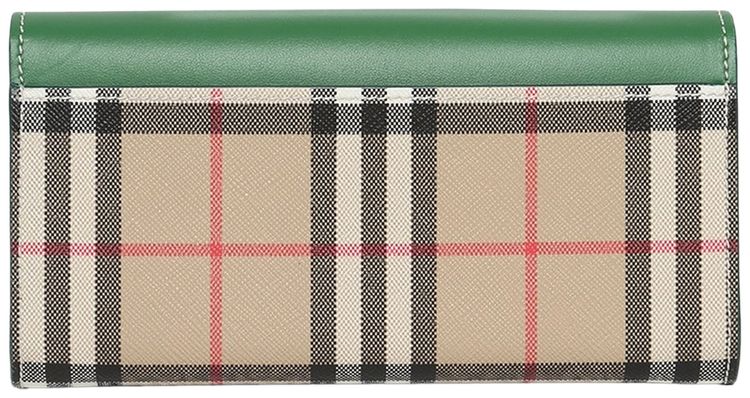 Burberry Halton Classic Check Print Wallet Ivy Green
