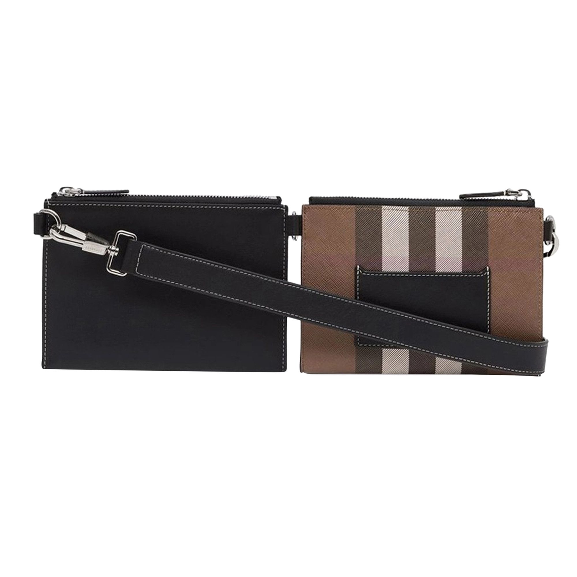 Check Zip Pouch in scup Dark