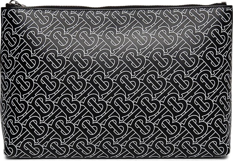 Burberry Monogram Print Clutch BlackWhite