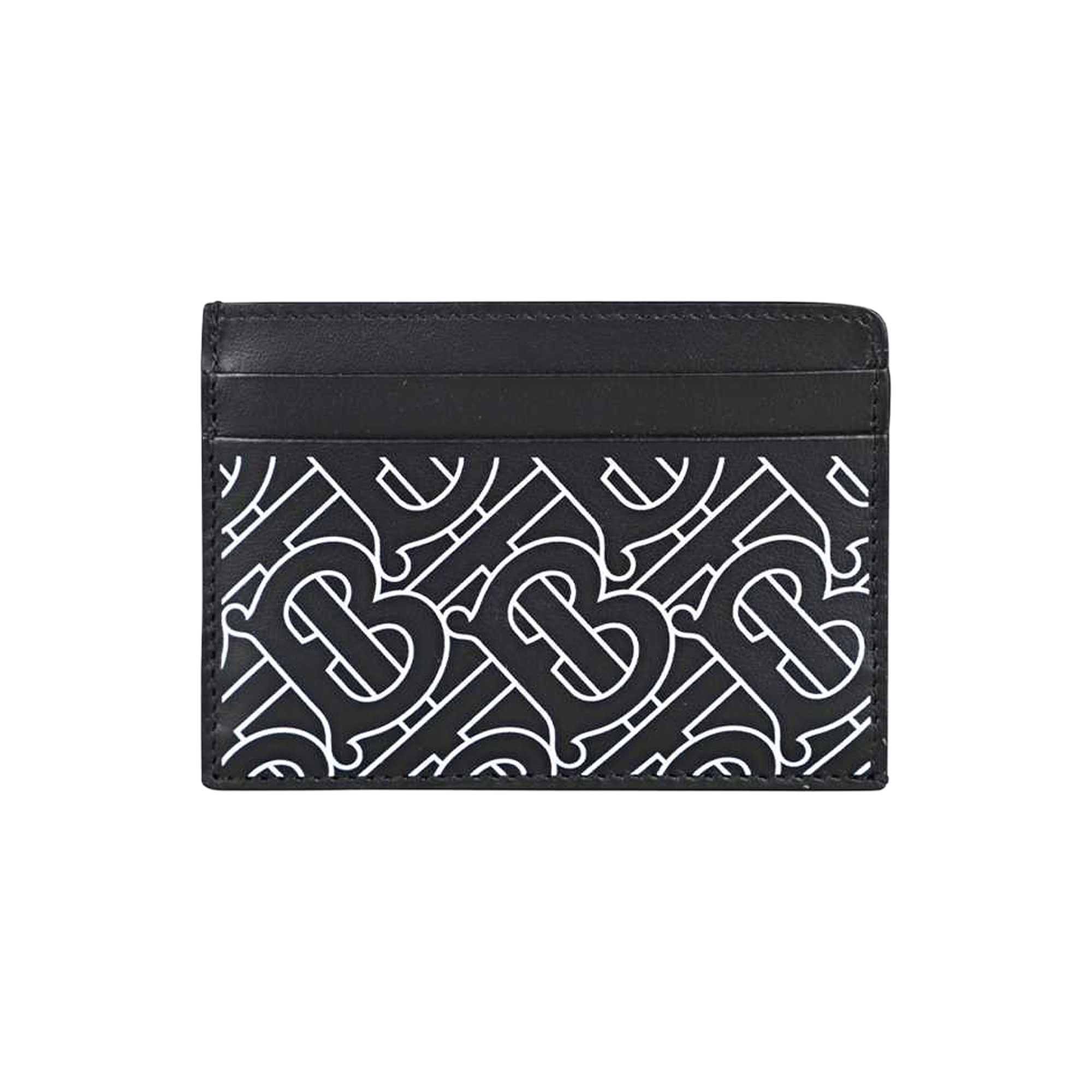 Burberry monogram leather card store case
