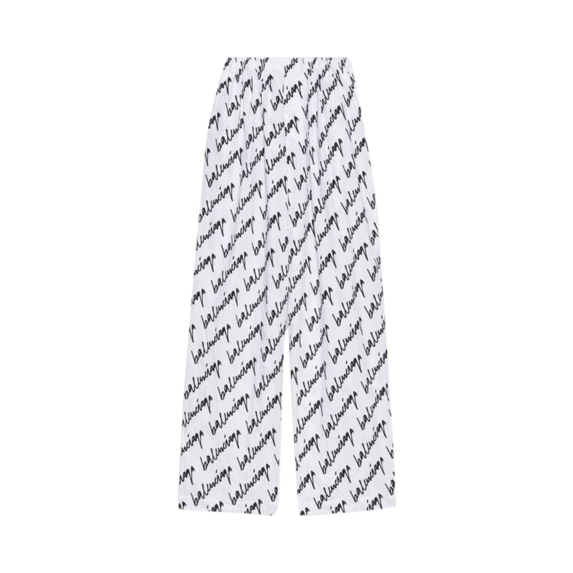 Buy Balenciaga Pajama Pants White Black 681819 TLLJ4 9040