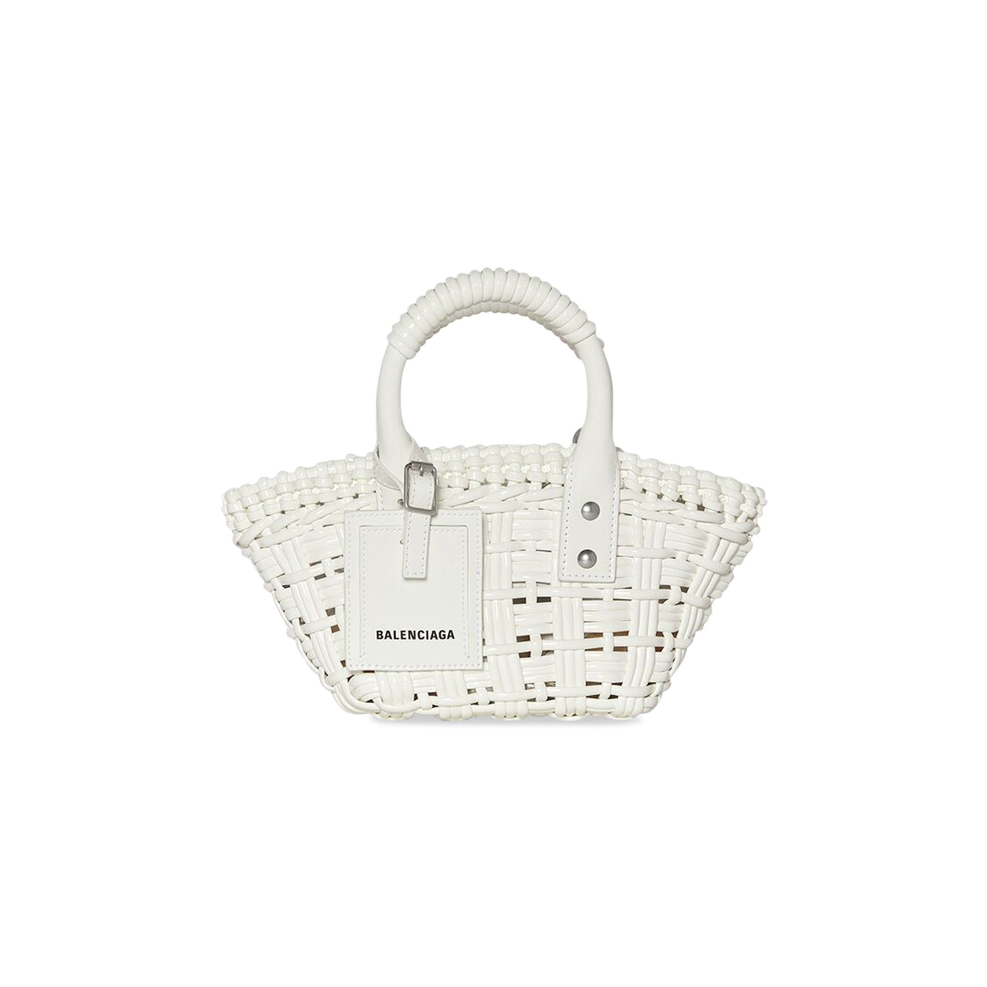 Buy Balenciaga Bistro XXS Basket With Strap 'Optic White' - 678028