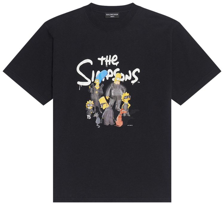 Balenciaga Small Fit Tee Black