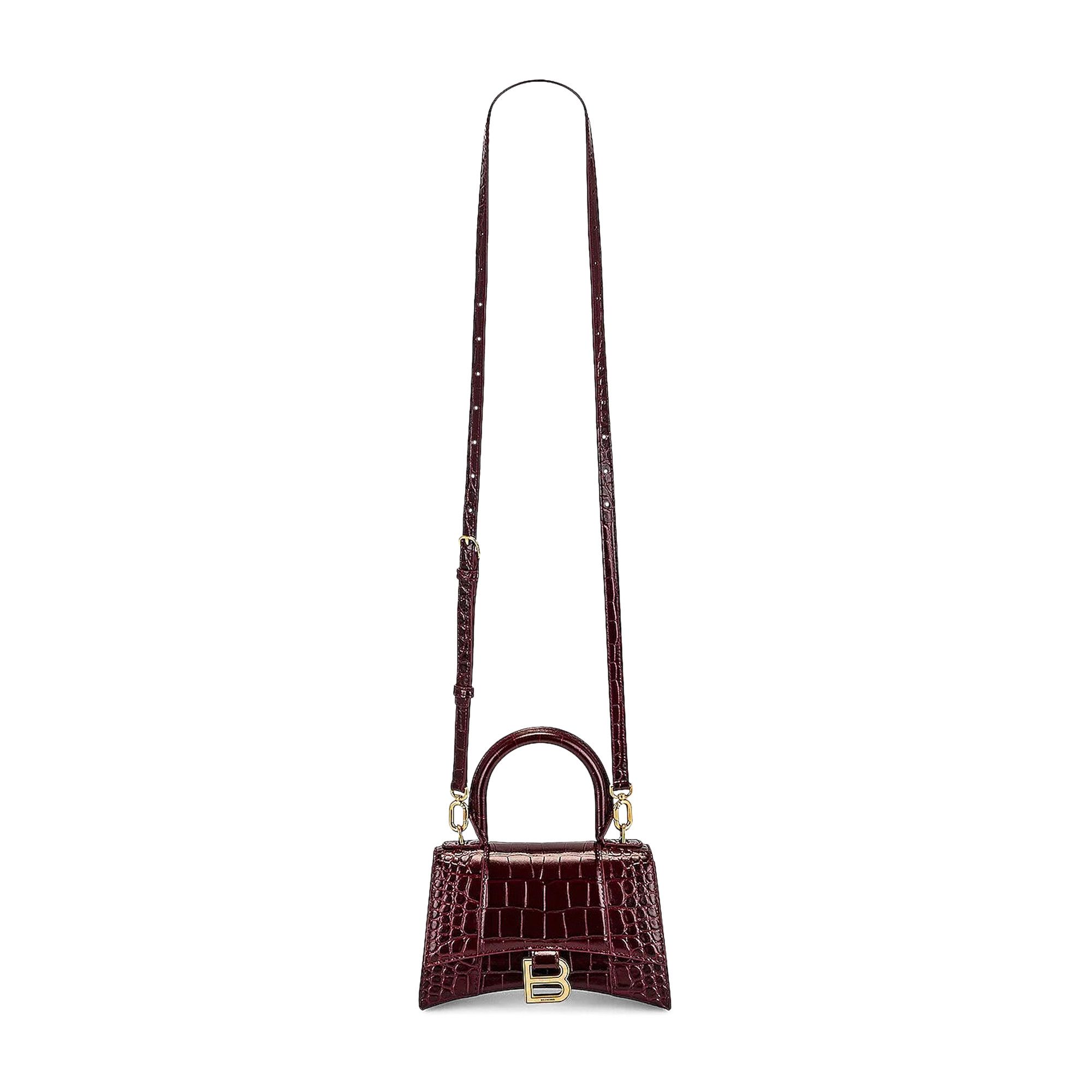 Buy Balenciaga Hourglass XS Handbag 'Dark Red' - 592833