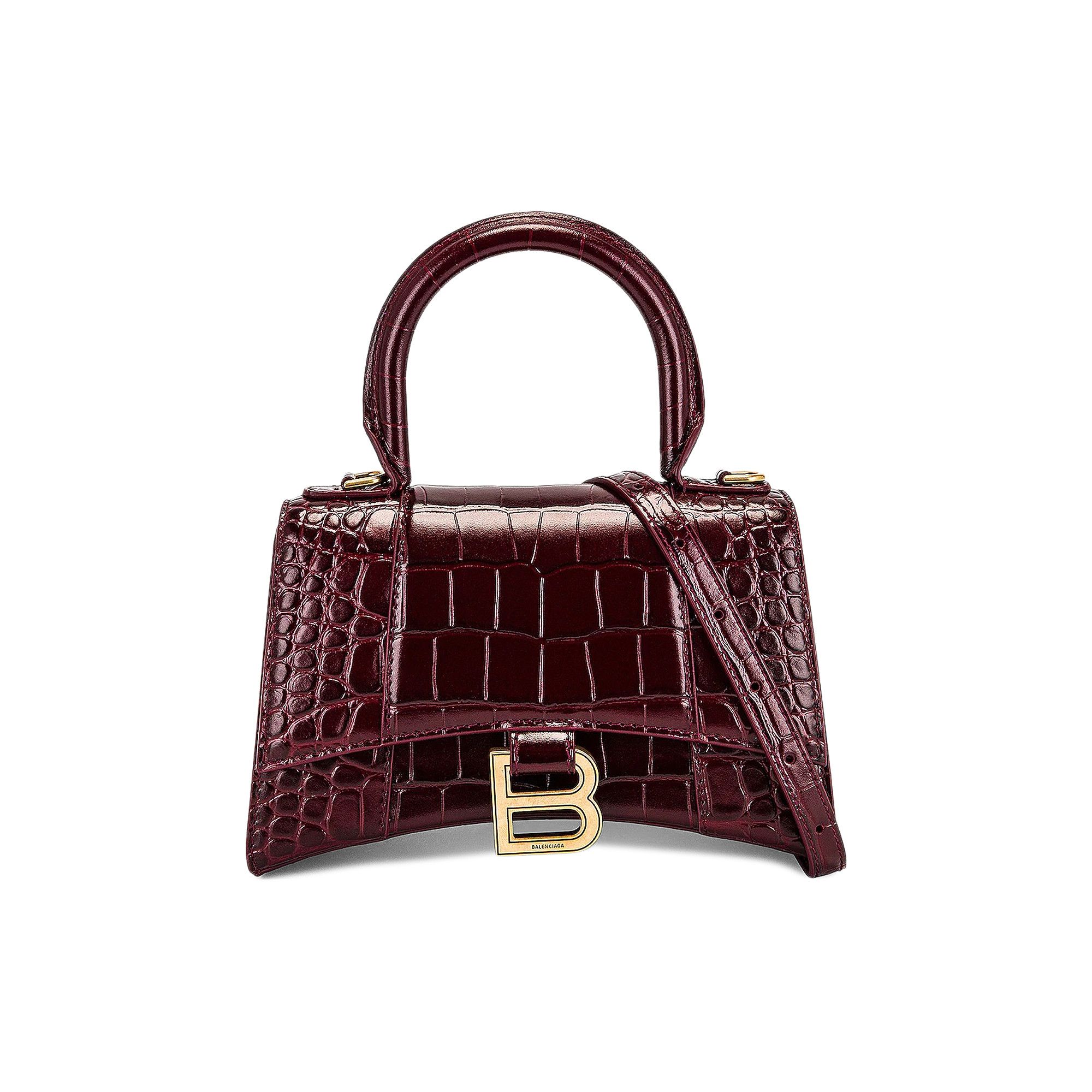 Buy Balenciaga Hourglass XS Handbag 'Dark Red' - 592833